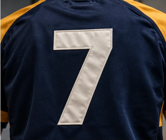 player identification rugby garment detail