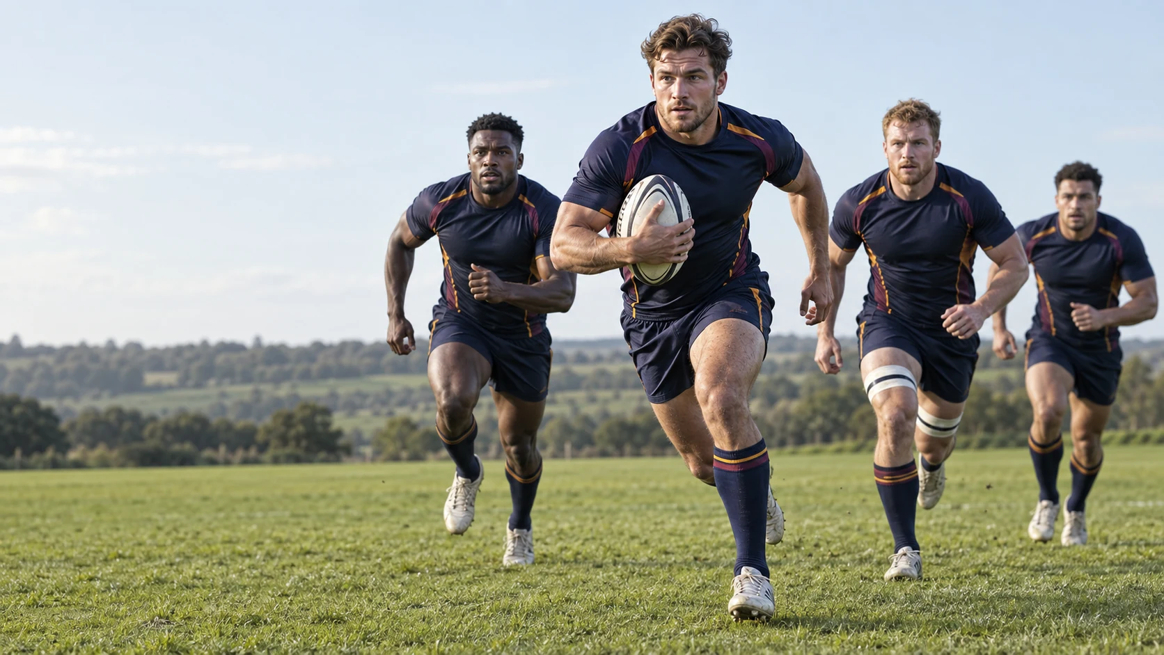 Rugby teamwear editorial concept