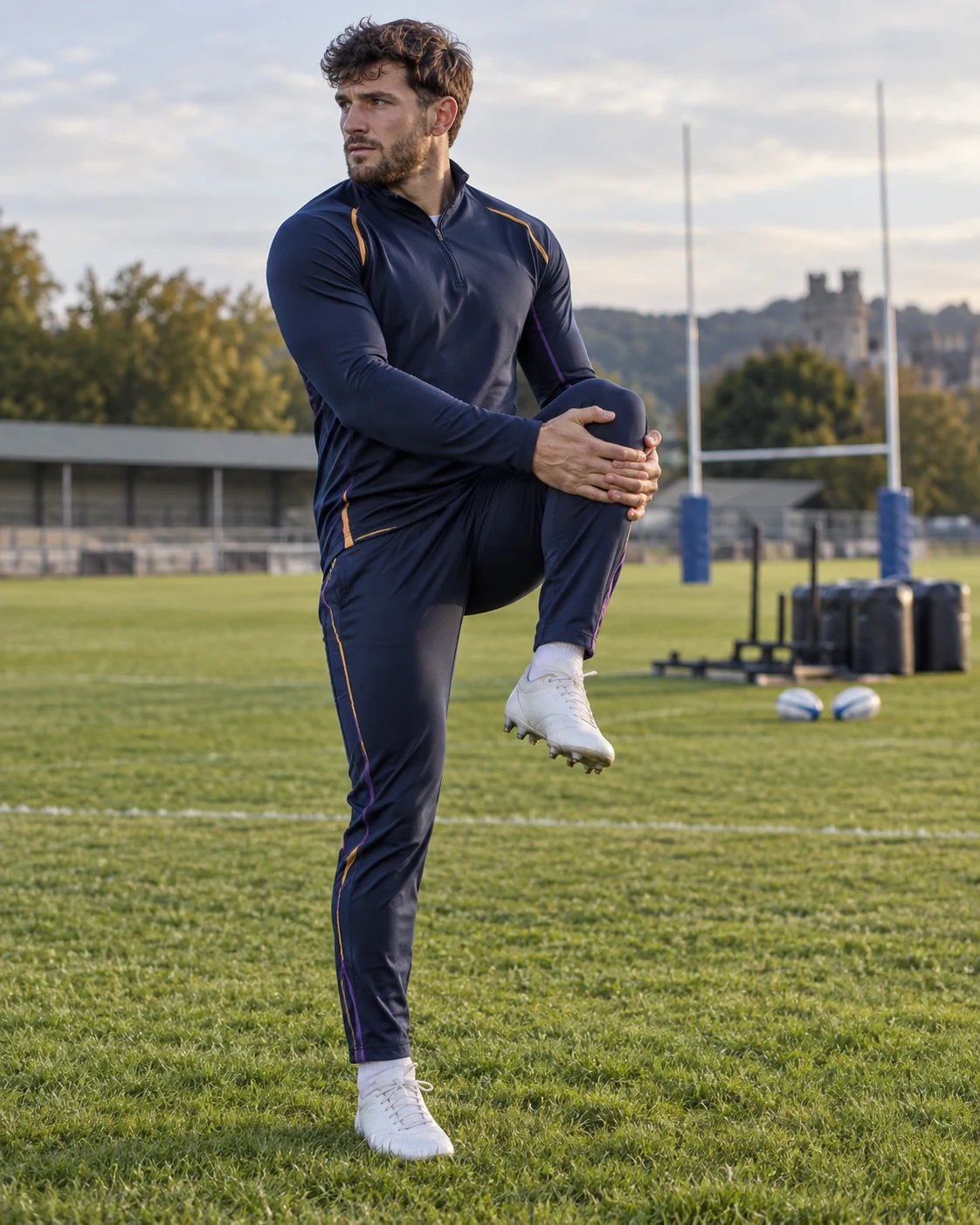 training bottoms editorial rugby teamwear on an athlete